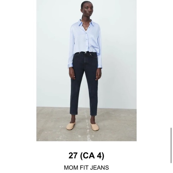 BNWT ZARA Mom Jeans - Picture 1 of 1